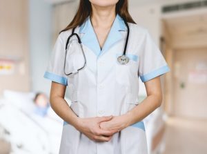 woman in nurse costume